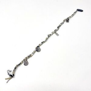 New Free People Lucia Braid-In Hair Accessory Clip Textile Tan Silver